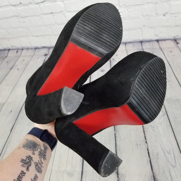 FROM LAFAYYET | lace-up heel platform ankle boots - Picture 6 of 8